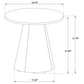 Franklin 2-piece Round Pedestal Coffee Table Set Dark Brown