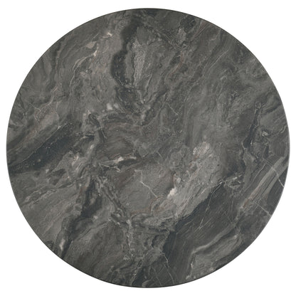 Bradley Round SmartTop™ Cocktail Coffee Table Smokey Grey and Dark Brown