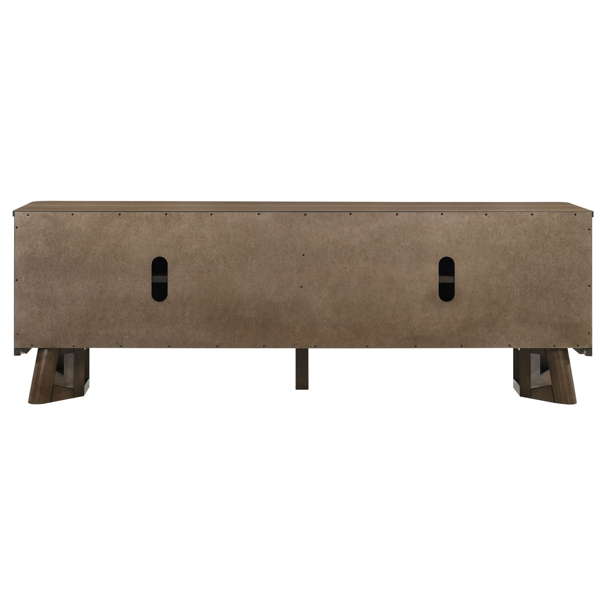 Trotter 71-inch 4-Door Wood TV Stand Media Console Brown