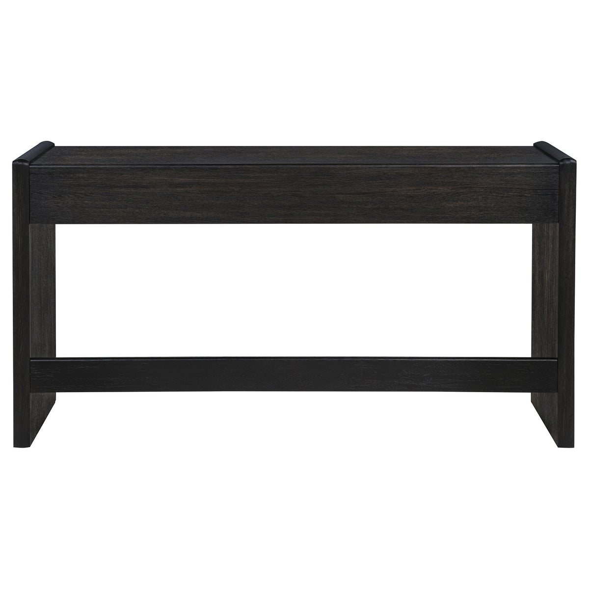 Leandro 2-drawer Home Office Writing Desk Burnished Black