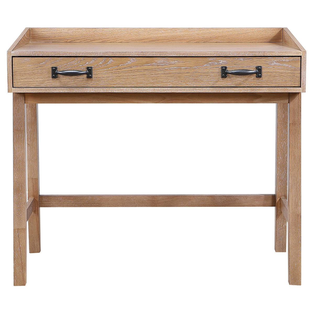 Fabian 38-inch Computer Desk with Keyboard Drawer Distressed Light Brown