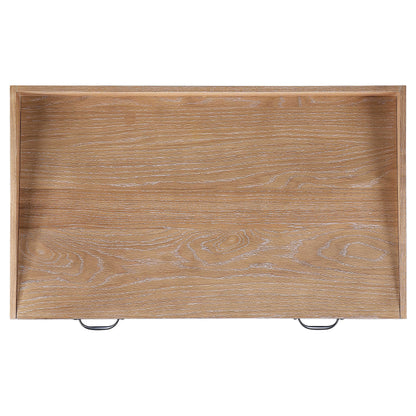 Fabian 38-inch Computer Desk with Keyboard Drawer Distressed Light Brown