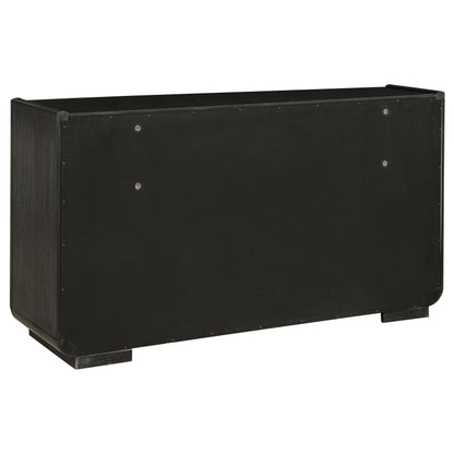 Leandro 5-piece California King Bedroom Set Burnished Black