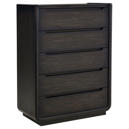 Leandro 5-piece California King Bedroom Set Burnished Black
