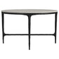 Hermas 3-piece Round Marble Coffee and End Table Set White
