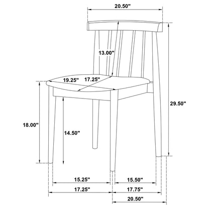 Strouse 5-piece Dining Set Wheat and Natural Oak