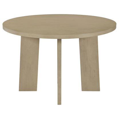 Strouse 5-piece Dining Set Cream and Natural Oak