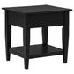Lindenton 1-drawer Wood Occasional Side End Table Black