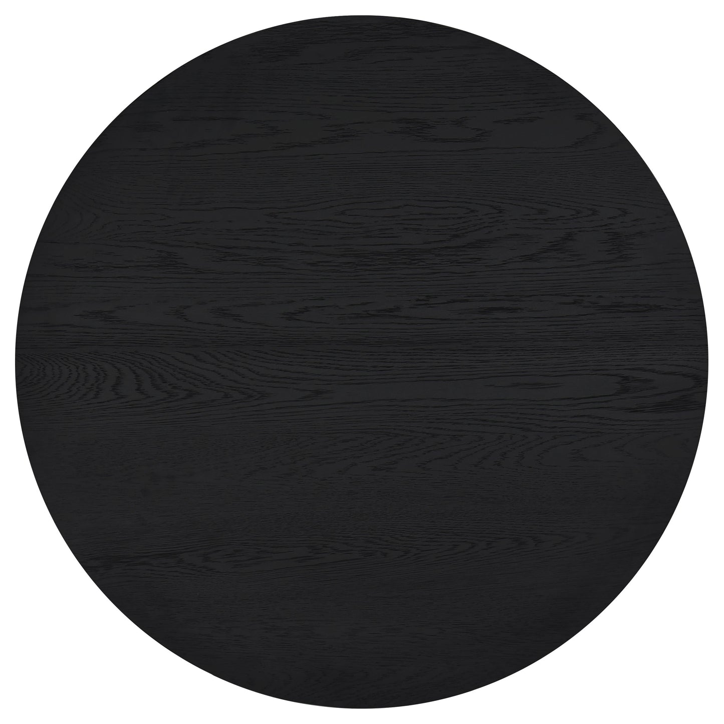 Sweeney 2-piece Round Wood Occasional Nesting Table Set Black