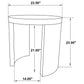 Sweeney 24-inch Round Wood Occasional Side End Table Black
