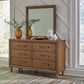 Lyncott King Upholstered Bed, Dresser, Mirror, Chest and Nightstand