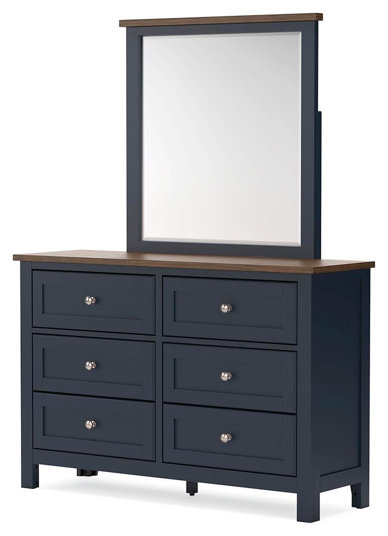 Landocken Twin Panel Headboard, Dresser and Mirror