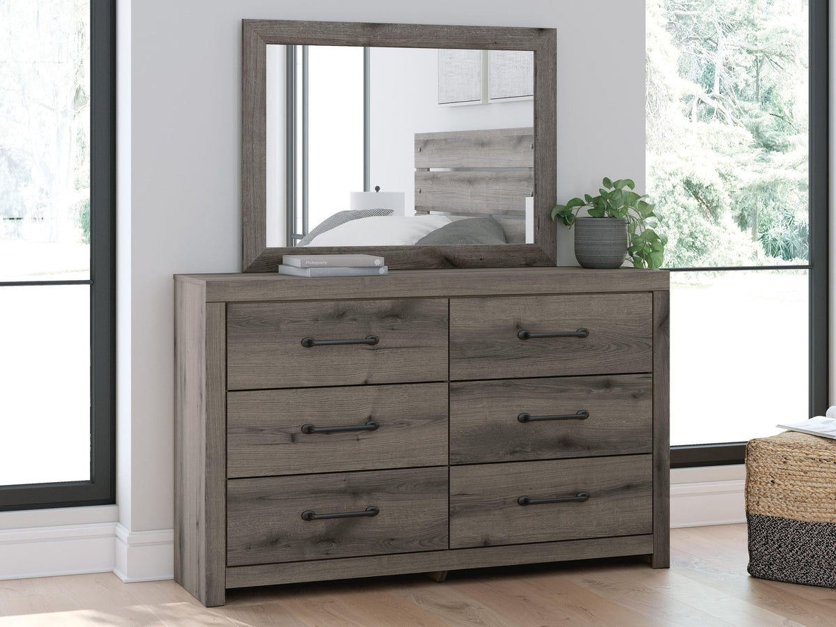 Urbanoore Twin Panel Storage Bed, Dresser and Mirror