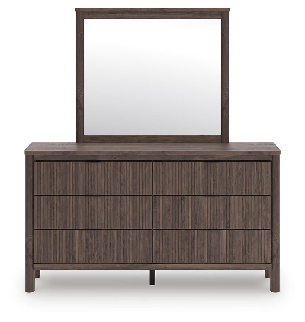 Pamytta Queen Panel Platform Bed, Dresser, Mirror, Chest and Nightstand