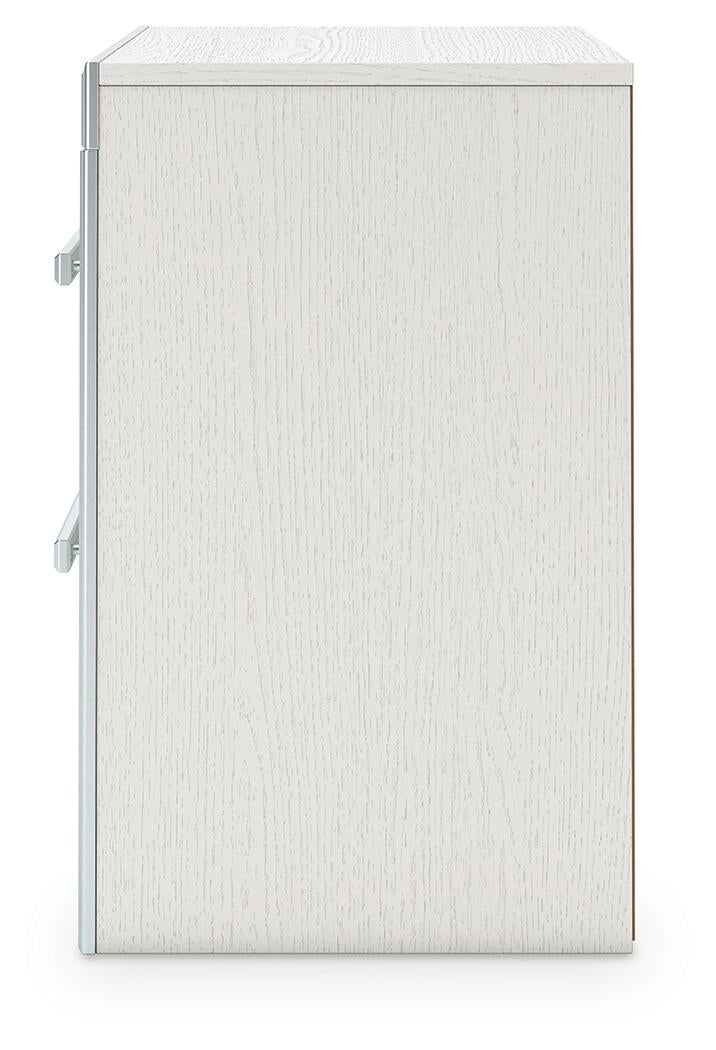 Zuraleus King Upholstered Panel Platform Storage Bed, Dresser, Mirror, Chest and Nightstand
