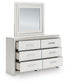 Zuraleus Queen Upholstered Panel Platform Storage Bed, Dresser, Mirror, Chest and Nightstand