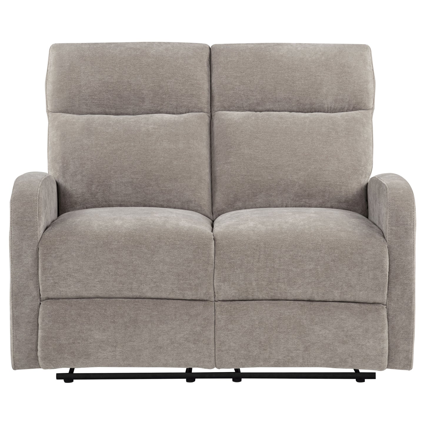 Hamilton Chenille Upholstered Manual Reclining Loveseat Sand