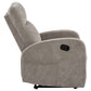 Hamilton Chenille Upholstered Manual Glider Recliner Sand