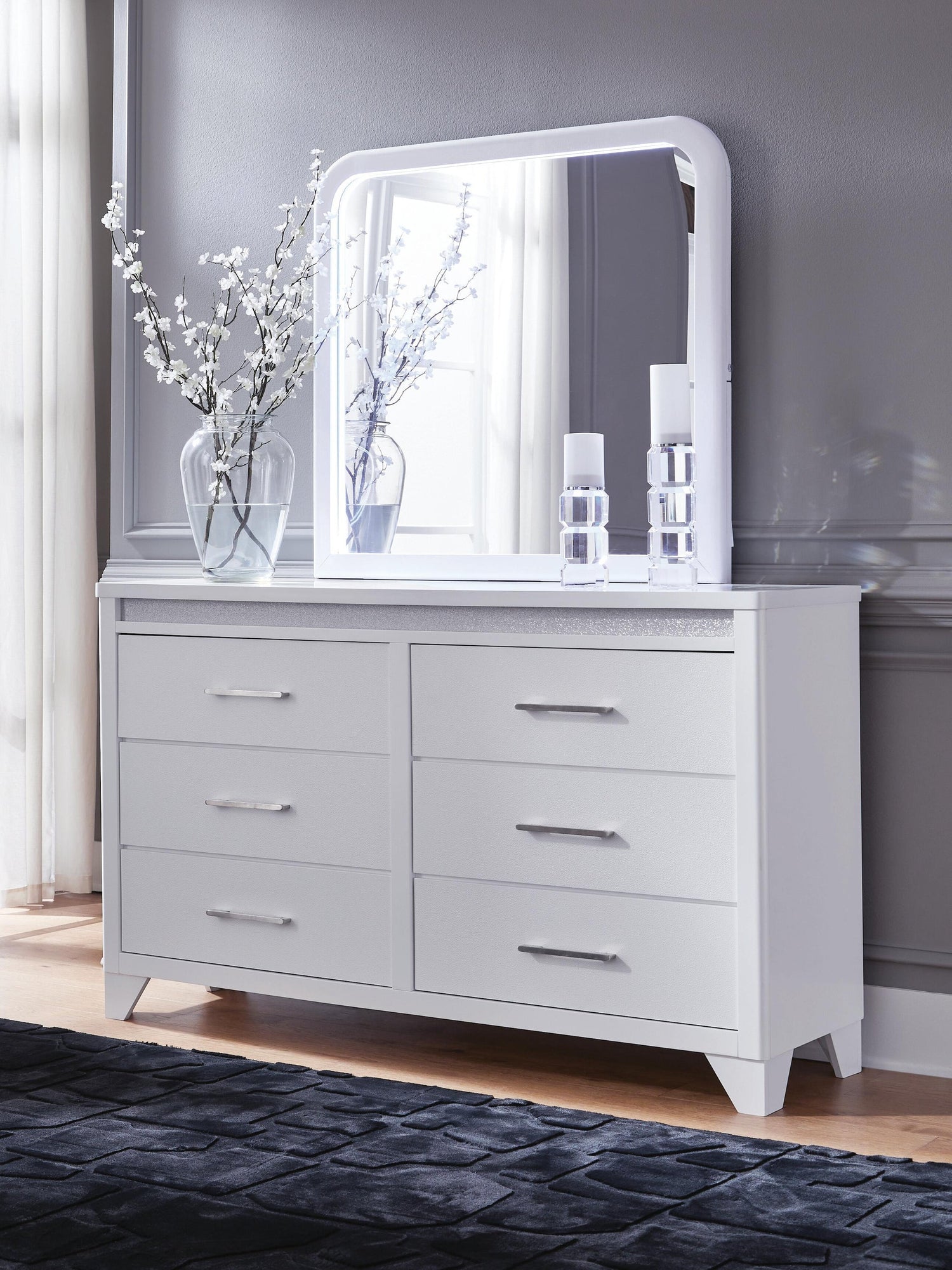 Bedroom > Dresser & Mirror