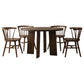 Strouse 5-piece Dining Set Walnut