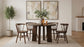 Strouse 5-piece Dining Set Walnut