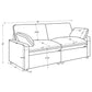 Collins Modular Power Loveseat Black