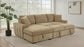 Pastrana Upholstered Sleeper Sectional Sofa LAF Chaise Camel