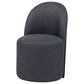 Aubrey Upholstered Barrel Dining Side Chair Charcoal (Set of 2)