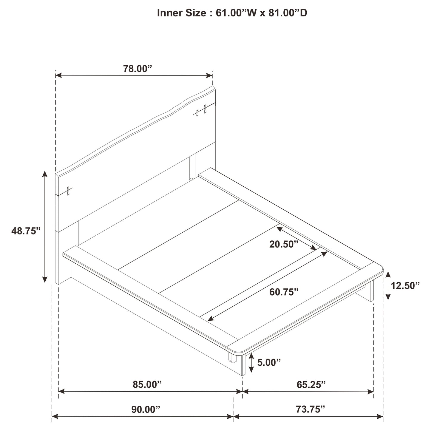 Stillwater Queen Platform Bed