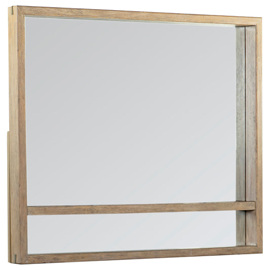 Stillwater Dresser Mirror with Jewelry Shelf Weathered Oak