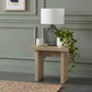 Decker Square Occasional Side End Table Natural Oak