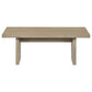 Decker 47-Inch Rectangular Cocktail Coffee Table Natural Oak