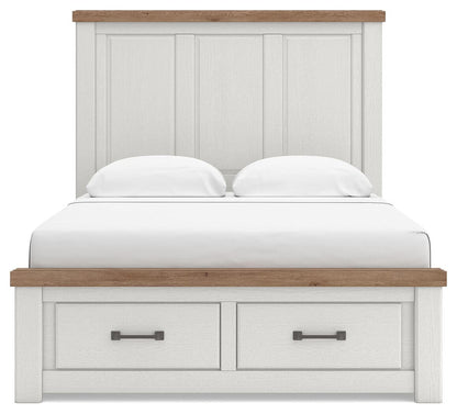 Savonport King Panel Storage Bed. Dresser, Mirror and Nightstand