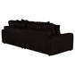 Blaine Upholstered Reversible Chaise Sectional Sofa Chocolate