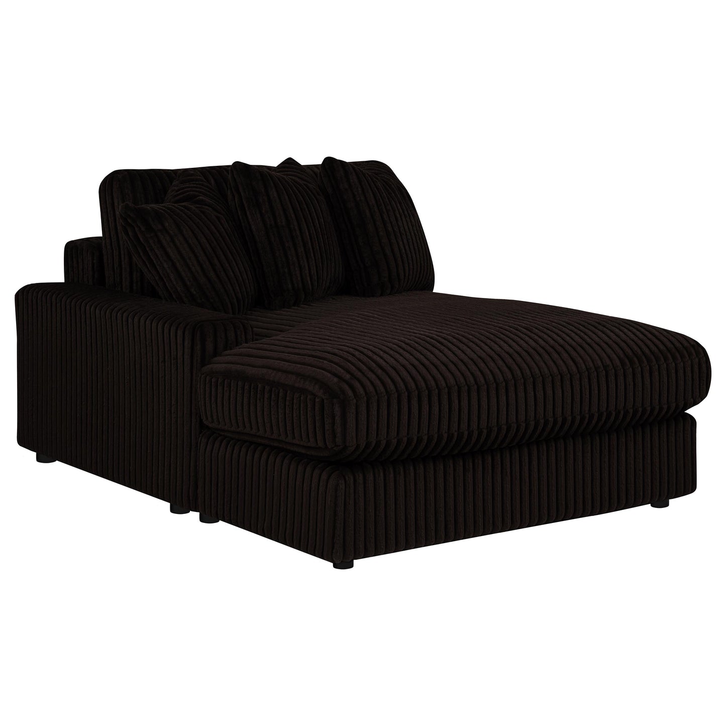 Blaine Upholstered Reversible Chaise Sectional Sofa Chocolate