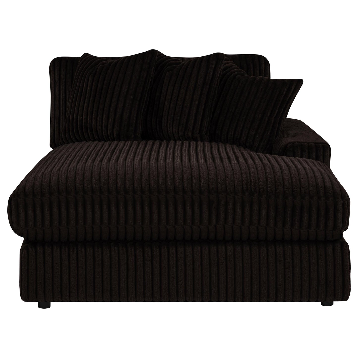 Blaine Upholstered Reversible Chaise Sectional Sofa Chocolate