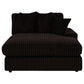 Blaine Upholstered Reversible Chaise Sectional Sofa Chocolate