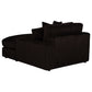Blaine Upholstered Reversible Chaise Sectional Sofa Chocolate