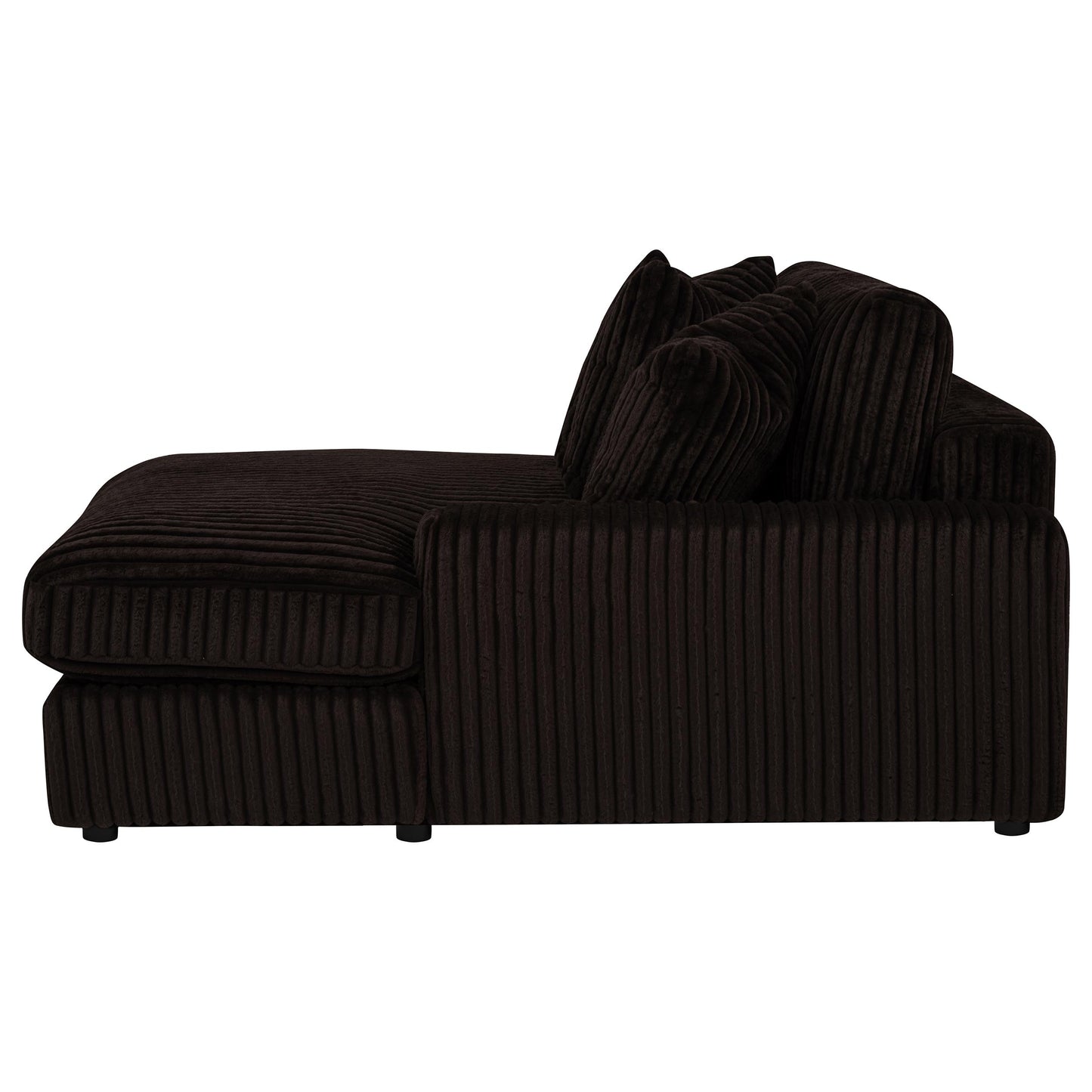Blaine Upholstered Reversible Chaise Sectional Sofa Chocolate