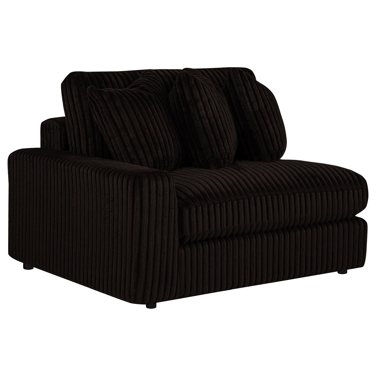 Blaine Upholstered Reversible Chaise Sectional Sofa Chocolate