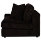 Blaine Upholstered Reversible Chaise Sectional Sofa Chocolate
