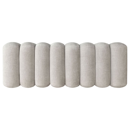 Summer Upholstered Channel Accent Bench Greige