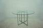 Pace 48-inch Round Glass Top Dining Table Chrome