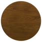 Mueller 48-inch Round Mindi Veneer Dining Table Brown