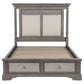 Cresswell California King Storage Platform Bed Weathered Taupe