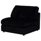 Blaine Upholstered Armless Chair Black