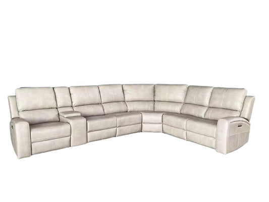 Brickston 4-piece Triple Power Reclining Sectional Sofa Mushroom