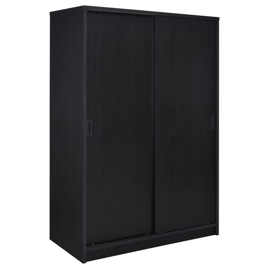 Noble 2-door Bedroom Wardrobe Storage Cabinet Armoire Black