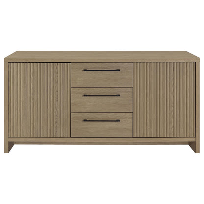 Amery 3-drawer Accent Storage Cabinet Console Latte