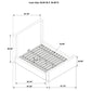 Nala Queen Fabric Upholstered Platform Bed Tan